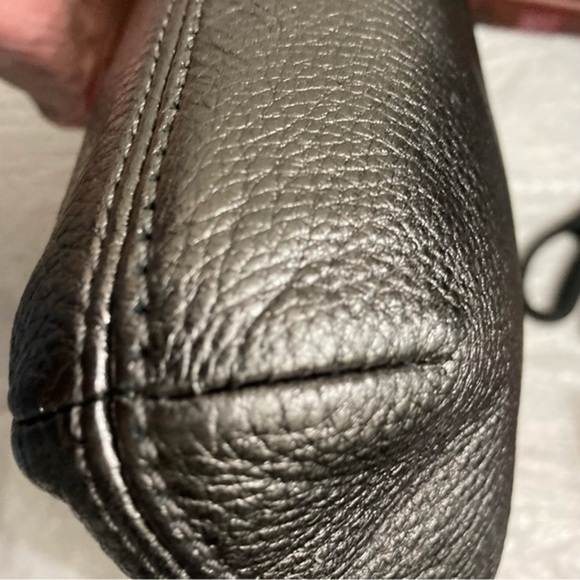 Michael Kors silver leather evening clutch bags